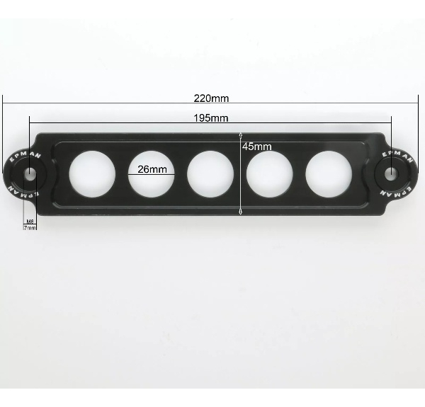 Soporte Enganche De Bateria Anodizado Competicion Universal - Image 2