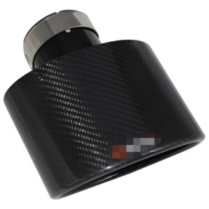 Cola Ovalada Escape Fibra De Carbono Real Ovalada Vw Bmw