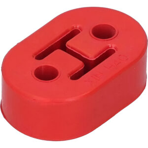 Soporte Escape Taco Poliuretano Rojo Negro Universal Goma