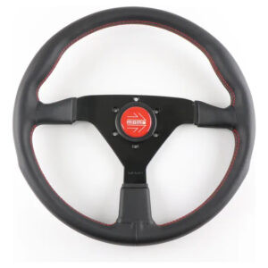 Volante Rep Momo Montecarlo Cuero 350mm Deportivo Plano