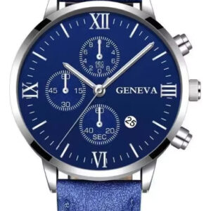 Reloj Geneva Minimalista Hombre Gamuza